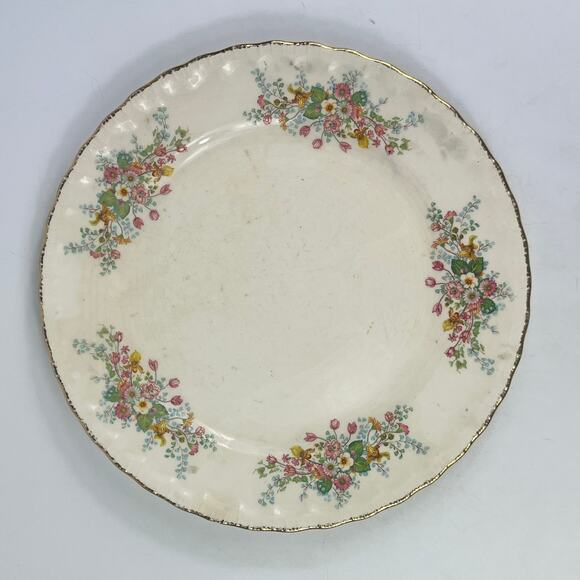 Pope-Gosser Other - Vtg Pope-Gosser China Decorative Plate Made in USA Sterling Silver Trim Floral